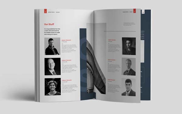 Company Profile Brochure Template Printable