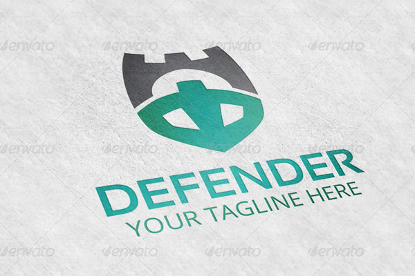 Defender Shield Guard Logo Template