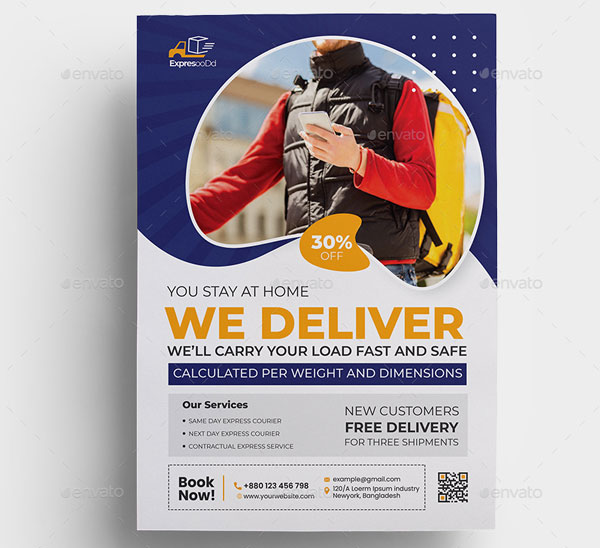 Delivery Flyer Printable Template