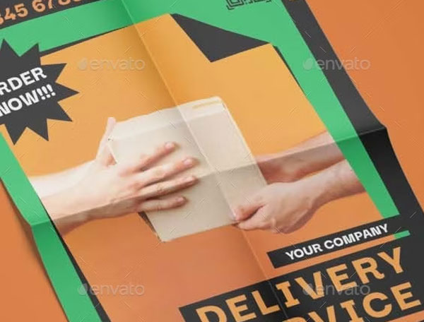Delivery Service Flyer Design Template