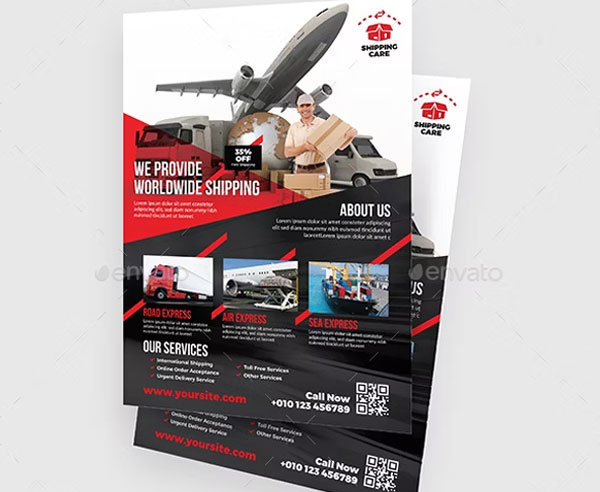 Delivery and Transport Service Flyers