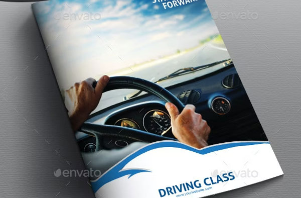 Drive and Track Your Car Brochure Template