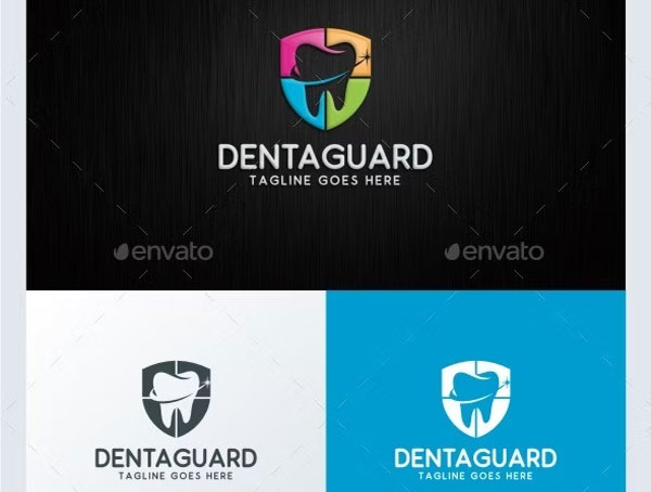 Editable Dental Guard Logo Template