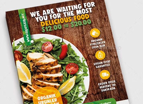 Editable Healthy Food Flyer Templates