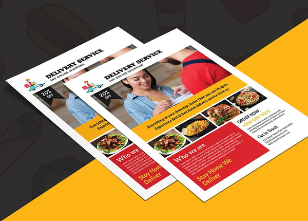 Editable Home Delivery Service Flyer