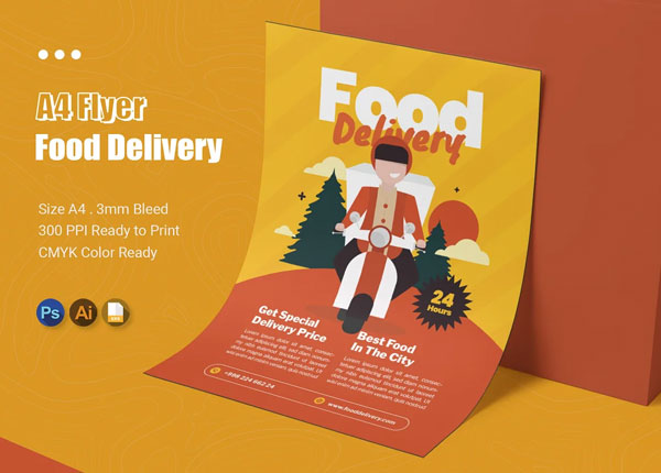 Food Delivery Flyer Design