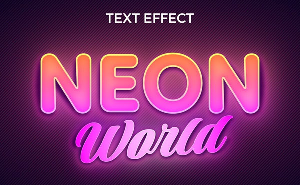 Free Vector Neon Style