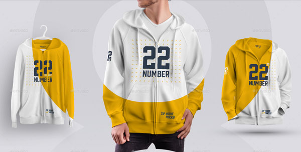 Full Zip Hoodie Mockup