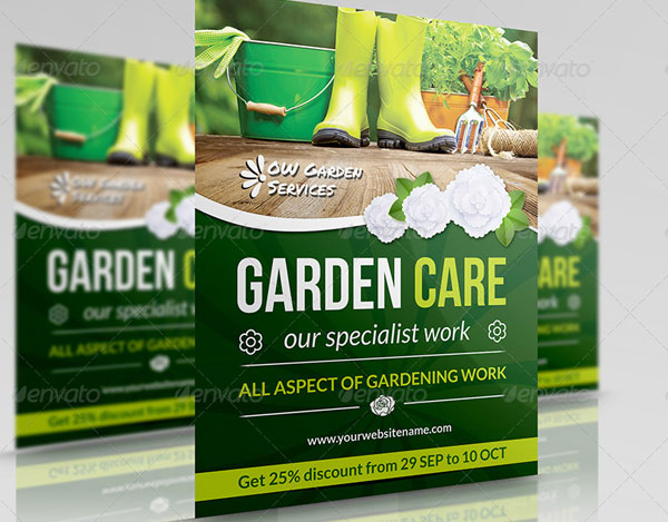 Garden Care Service Flyer Template
