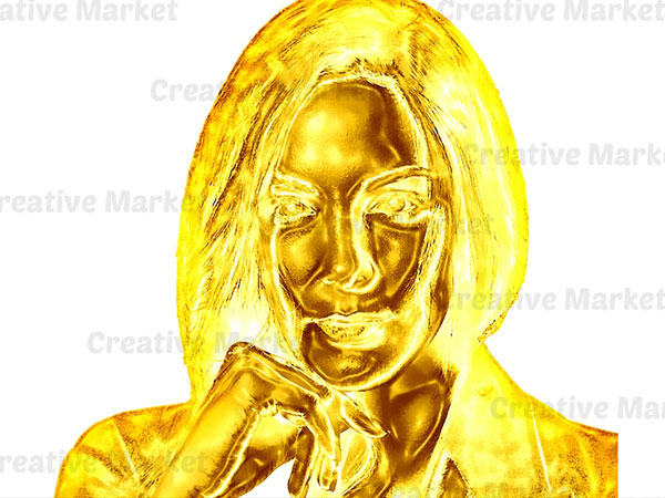 Gold Statue Photoshop Action