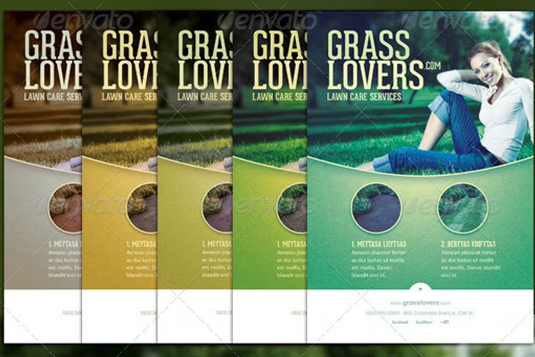 Grass Lovers Corporate Flyer Template