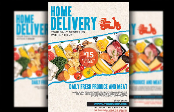 Groceries Delivery Flyer