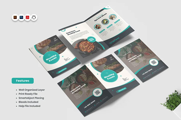 Healthy Food Bifold Brochure