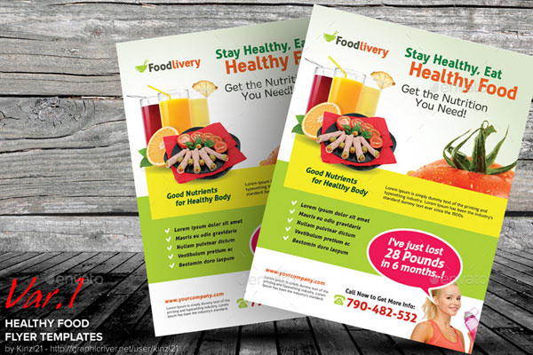 Healthy Food Flyer Templates