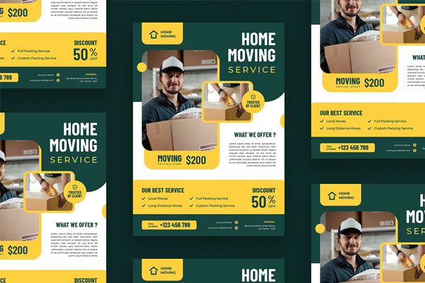Home Moving Flyer Template