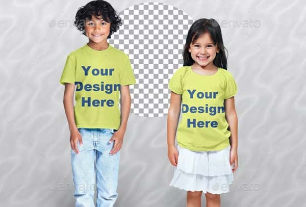 Kids T-Shirts Mockups Download