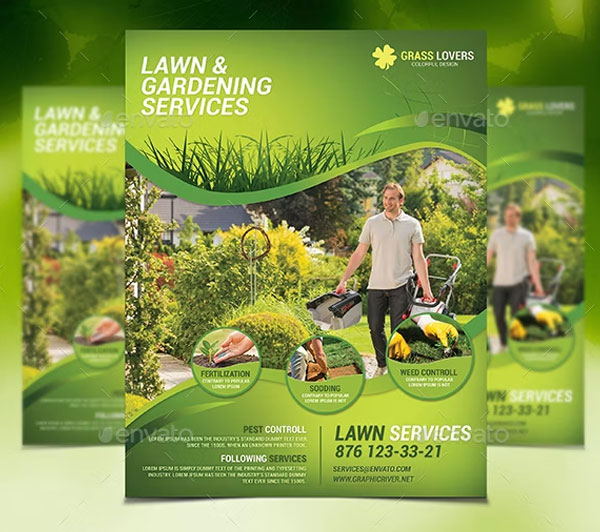 Lawn Services Flyer Printable Templates