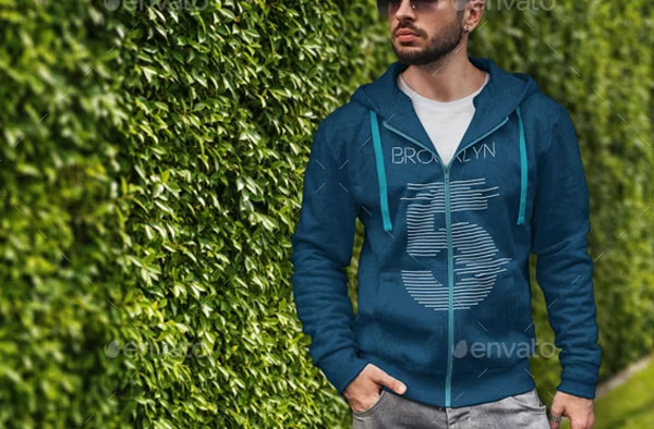 Man Hoodie Fashion Mockup