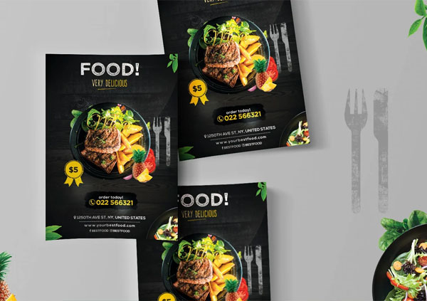 Modern Food Flyer Promotion Template