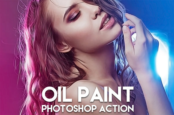 Oil Paint Photoshop Action Template