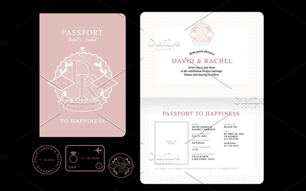 Passport And Boarding Pass Mockup