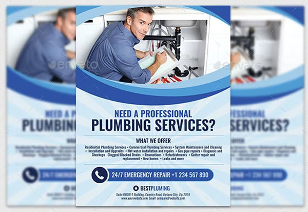 Plumbing Services Marketing Flyer