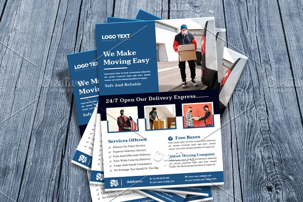 Printable Delivery Service Flyer Template