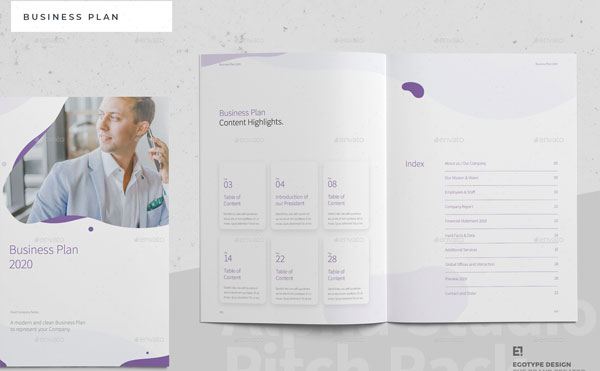 Professional Marketing Plan Brochure Template