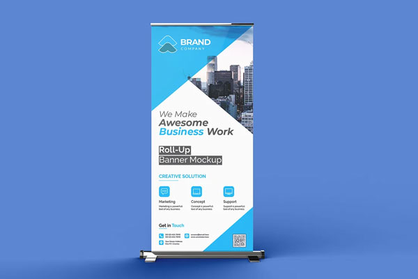 Rollup Banner Mockup PSD