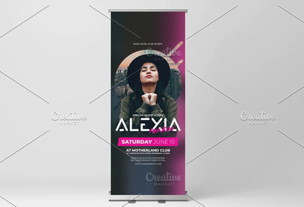 Rollup Banner Mockups For Photoshop
