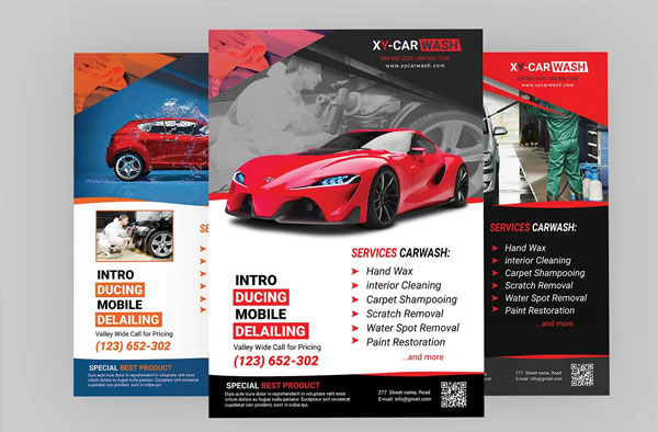 Sample Car Wash Flyer Templates