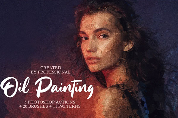 Sample Oil Painting Photoshop Actions