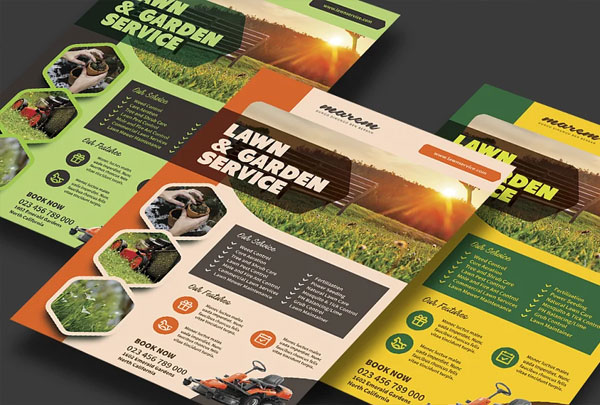 Simple Lawn Service Flyer Template