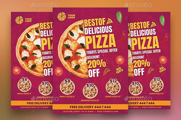 Simple Pizza Flyer Design