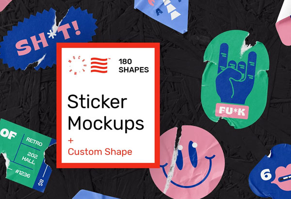 Sticker Mockups Shape Generator