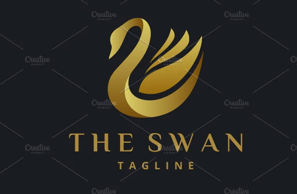 Swan Logo Printable Template