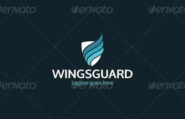 Wings Guard Logo Template