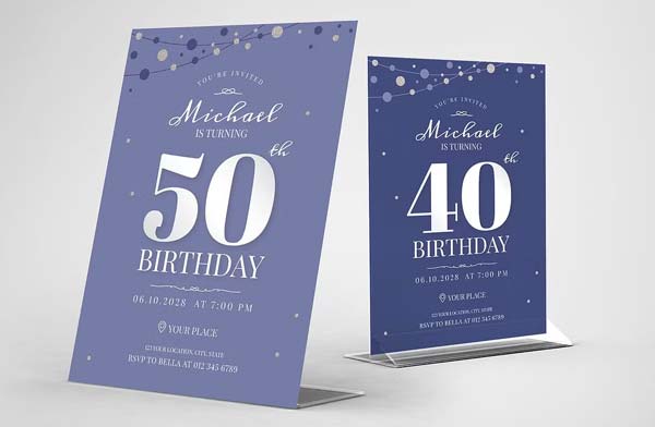 Birthday Party Invitation Design Template