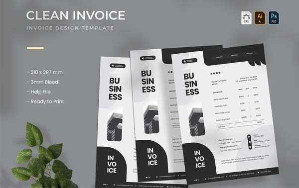 Blank Invoice Template PDF