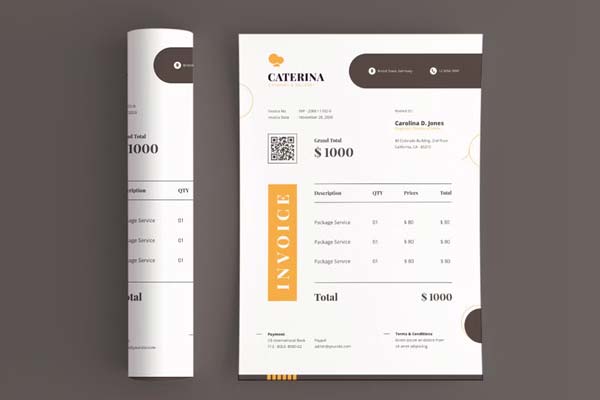 Catering Invoice Template Word Download