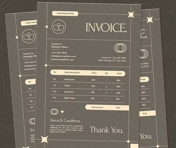 Catering Invoice Templates Download
