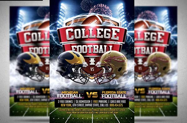 College Football Flyer Template