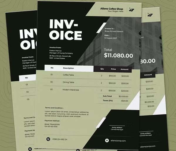 Commercial Invoice Template