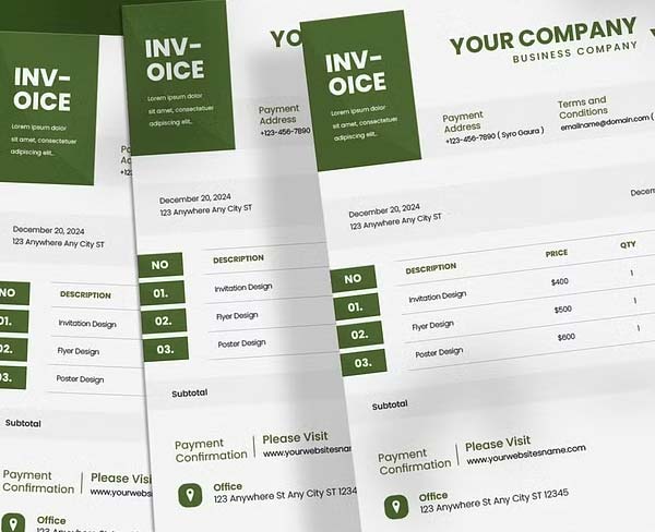 Commercial Invoice Templates