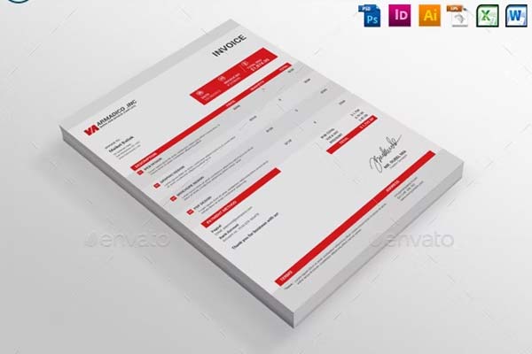Editable Construction Invoice Template Word