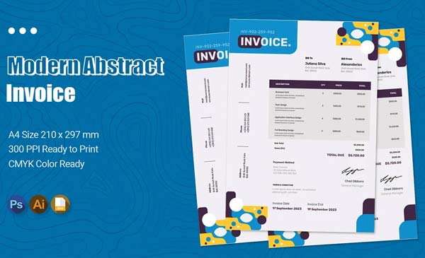 Editable Service Invoice Template PDF