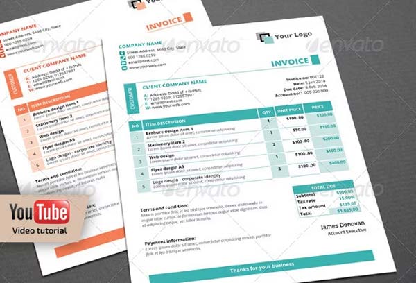 Free Generic Invoice Template Word
