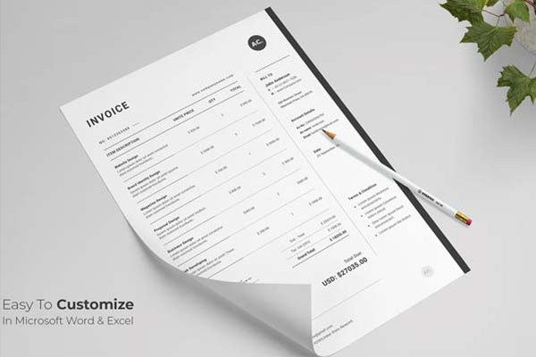 Free Gym Invoice Template