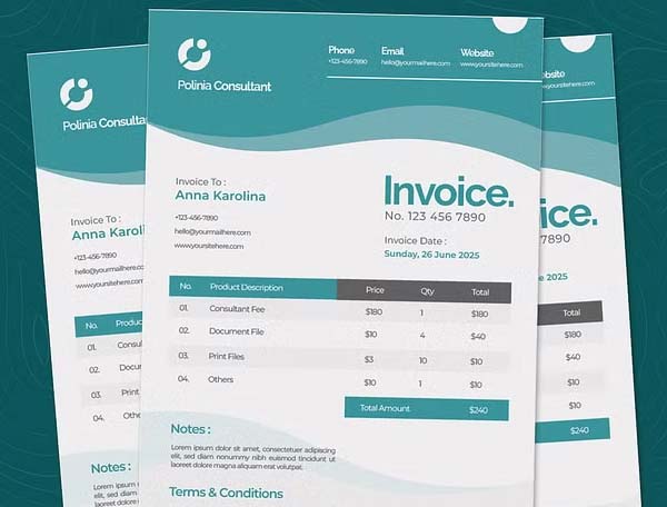 Generic Invoice In Excel