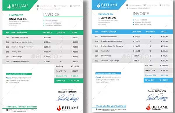 Generic Invoice Template Word Download